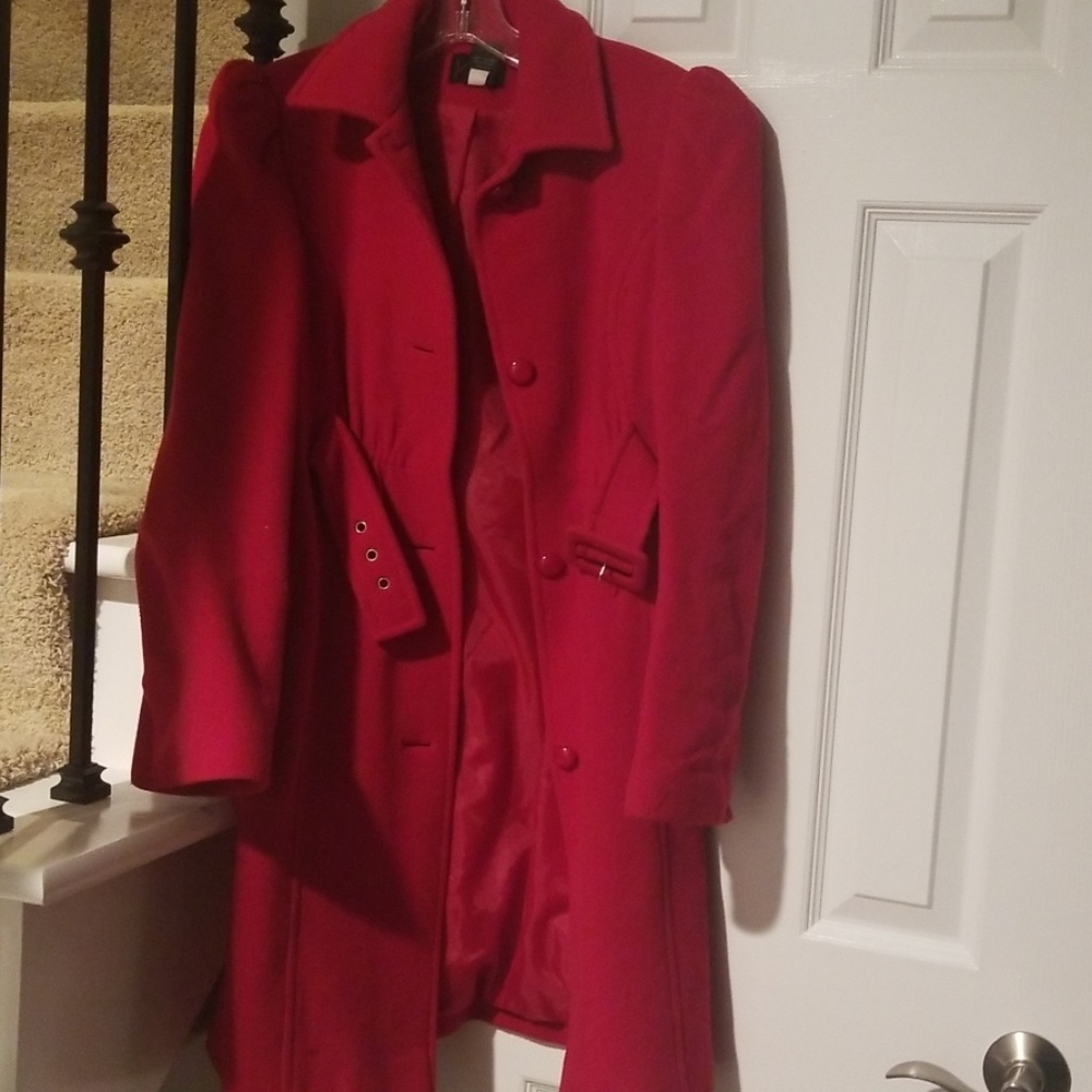 Wool blend coat